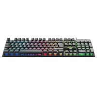 Everest KB-188 Borealis Rainbow N-key Fekete RGB LED Gamer Billentyűzet HU