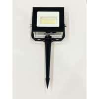 Outdoor LED Flutlichtstrahler BOLTON 2.0, IP44, Erdspieß + 300cm IP-Steckerkabel, Alu schwarz, 10W 3000K 735lm