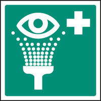 SPARTEX 26026F EMERGENCY EYEWASH SYMBOL (200X200MM)S/A VINYL