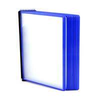 Wall Display / Flip Display System / Board System / Price List Holder "EasyMount QuickLoad" | blue