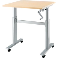 Sitz-/Steharbeitsplatz Kurbeltisch Multitable, höhenverstellbar, B 800