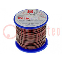 Coil wire; double coated enamelled; 1.4mm; 0.25kg; -65÷200°C
