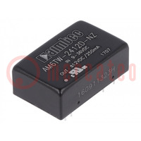 Converter: DC/DC; 6W; Uin: 9÷36V; Uout: 12VDC; Uout2: -12VDC; DIP24