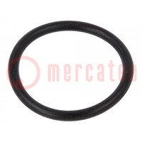 Guarnizione O-ring; caucciù NBR; Thk: 2mm; Øint: 19mm; nero