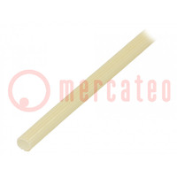 Insulating tube; fiberglass; natural; -20÷155°C; Øint: 4mm
