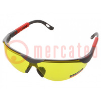 Schutzbrillen; Linse: gelb; Resistenz gegenüber: UV-Strahlung