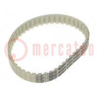 Timing belt; AT5; W: 10mm; H: 2.7mm; Lw: 225mm; Tooth height: 1.2mm