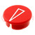Cap; with pointer; polyamide; red; -20÷70°C; G21