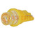 Lampe LED; jaune; T08; Unom: 12VDC; 1lm; Nb.de diodes: 1; 0,24W; 120°