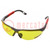 Okulary ochronne; Soczewka: żółta; Odporność na: promienie UV