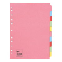 5 Star A4 10-Part Subject Dividers