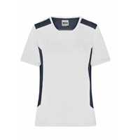 James & Nicholson Workwear T-Shirt Damen JN1823 Gr. 2XL white/carbon