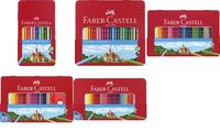 FABER-CASTELL Hexagonal-Buntstifte CASTLE, 12er Metalletui (5660170)