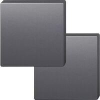 Produktbild zu FSB Blindrosette quadratisch 12 1704 00000 ASL, Aluminium schwarz matt