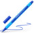 Kugelschreiber Slider Edge, Kappenmodell, M, blau, Schaftfarbe: cyan-blau