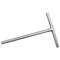 Sechskantstiftschlüssel mit T-Griff, Edelstahl, 150 mm, SW 8,0 mm