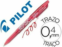 Bolígrafo tinta gel borrable ROJO Frixion Roller Pilot -12 unidades