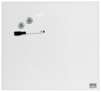 Glas-Whiteboard, magnetisch, 300 x 300 mm, Einzelhandelsverpackung, weiß