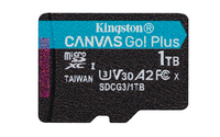 Kingston Technology 1TB microSDXC Canvas Go Plus 170R A2 U3 V30 Einzelpack ohne Adapter
