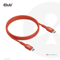 CLUB3D USB2 Typ-C Bi-Direktionales USB-IF zertifiziertes Kabel 480Mb, PD 240W(48V/5A) EPR St./St. 1m