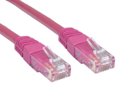 Cables Direct ERT-601P networking cable Pink 1 m Cat6 U/UTP (UTP)