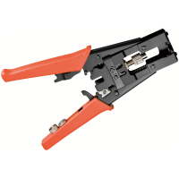 Fixpoint 77268 Kabel-Crimper Crimpwerkzeug Schwarz, Orange