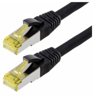 Helos Cat 6a S/FTP 1.5 m Netzwerkkabel Schwarz 1,5 m Cat6a S/FTP (S-STP)