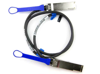 Supermicro CBL-0490L InfiniBand/fibre optic cable 1 m QSFP Zwart, Blauw, Metallic
