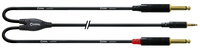 Cordial CFY 6 WPP Audio-Kabel 6 m 2 x 6.35mm 3.5mm Schwarz