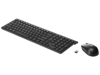 HP 2.4 GHz Keyboard & Mouse NL Tastatur Maus enthalten RF Wireless QWERTY Holländisch Schwarz