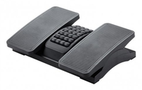 Q-CONNECT KF16946 foot rest Fekete