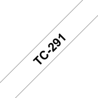 Brother TC-291 cinta para impresora de etiquetas Negro sobre blanco