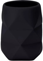 Kleine Wolke Crackle Schwarz Freistehender Zahnbürstenhalter
