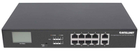 Intellinet 8-Port Gigabit Ethernet PoE+ Switch mit 2 RJ45-Uplink-Ports und LCD-Anzeige, 8 x PoE-Ports, LCD-Anzeige, IEEE 802.3at/af Power over Ethernet (PoE+/PoE), 130 W, Endspa...