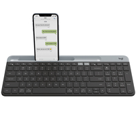 Logitech Slim Multi-Device Wireless Keyboard K580 billentyűzet RF vezeték nélküli + Bluetooth Északi Grafit