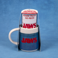 Fizz Creations JAWS Mug & Puzzle Set Tasse Blau, Weiß Universal