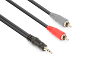 Vonyx CX334-1 Audio-Kabel 1,5 m 3.5mm 2 x RCA Schwarz