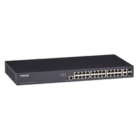 Black Box LPB3028A commutateur réseau Géré L2+ Gigabit Ethernet (10/100/1000) Connexion Ethernet, supportant l'alimentation via ce port (PoE) Noir