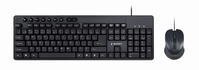 Gembird KBS-UM-04 teclado Ratón incluido USB QWERTY Inglés de EE. UU. Negro