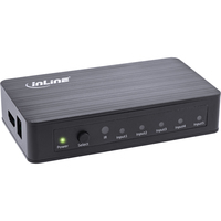 InLine HDMI Switch, 5-fach, 4K2K@60Hz, HDCP 2.2