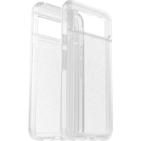 OtterBox Symmetry Series Clear for Pixel 8, Stardust (Clear Glitter)