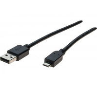 CUC Exertis Connect 532452 câble USB 0,5 m USB 2.0 USB A Micro-USB B Noir