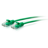 C2G Cavo patch di rete Ethernet sottile Cat6a antigroviglio, non schermato (UTP) da 0,3 m - Verde