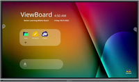 Viewsonic IFP7550-5F interactive whiteboard 190,5 cm (75") 3840 x 2160 Pixel Touchscreen Schwarz HDMI