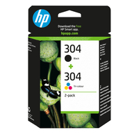 HP 304 2 darabos fekete/háromszínű eredeti tintapatron
