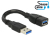 DeLOCK 0.15m 2xUSB3.0-A USB kábel 0,15 M USB 3.2 Gen 1 (3.1 Gen 1) USB A Fekete
