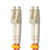 Qoltec 54027 fibre optic cable 10 m LC LC/APC OM2 Orange