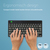 R-Go Tools Ergonomisch toetsenbord R-Go Compact Break, compact toetsenbord met pauzesoftware, QWERTY (ES), Bluetooth, zwart