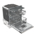 Hisense HV693C60UK dishwasher Fully built-in 16 place settings C