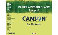 CANSON Papier à dessin recyclé, 240 x 320mm, 160 g/m2, blanc (5297349)